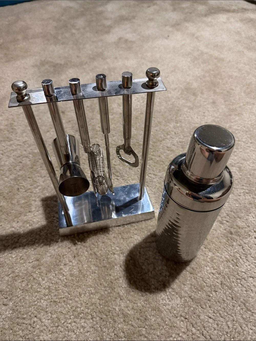 Target Silver Stainless Steel Cocktail Bar Tool Set with Shaker